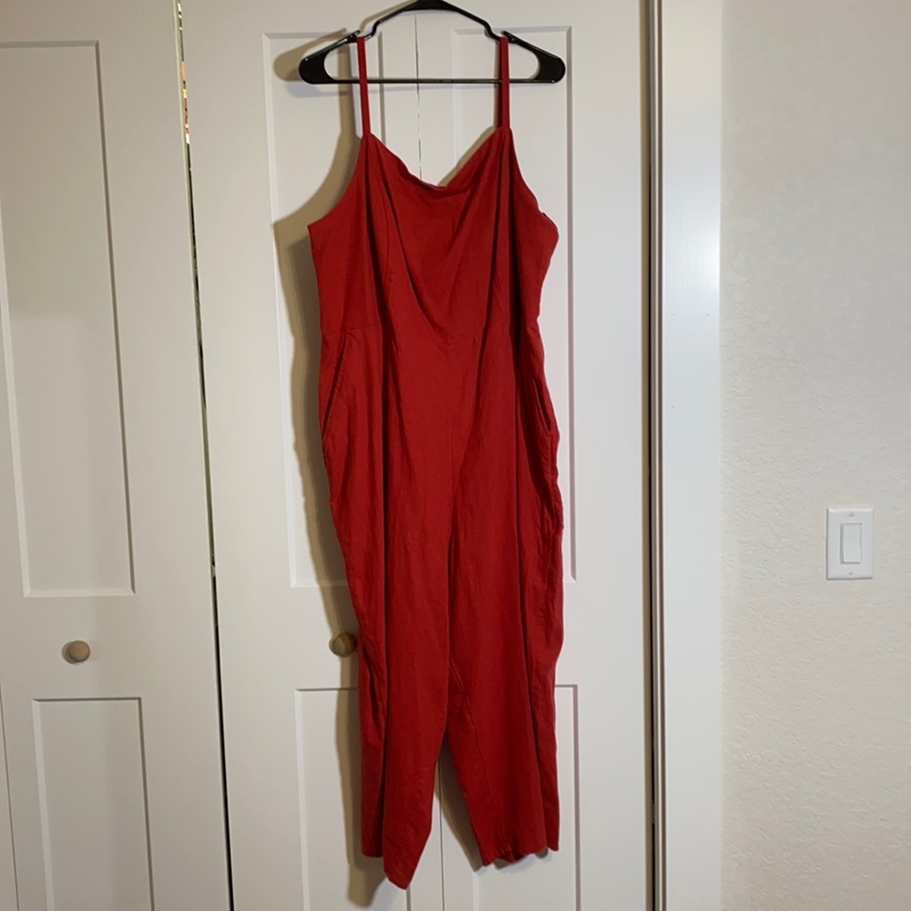 Red jumpsuit